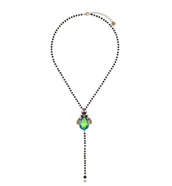 Naszyjnik z zielonym żukiem Midnight NMI0205