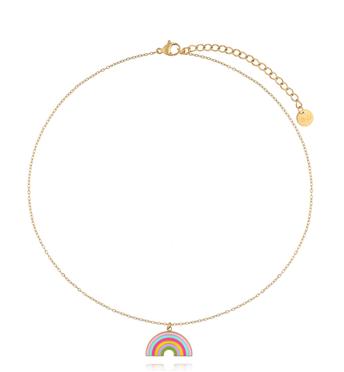 Naszyjnik z zawieszką tęczy NSY0823