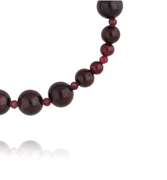 Bransoletka z granatem na elastycznej gumce BPA0654