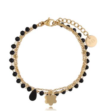 Bransoletka z kryształkami czarna Stunning  BSC1168