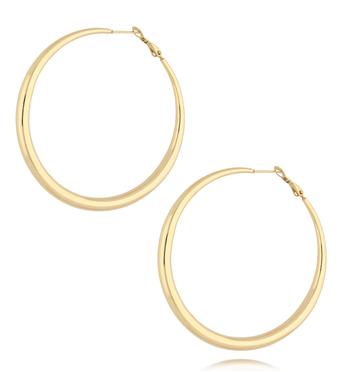 Kolczyki złote dmuchane koła Basic KSA1357