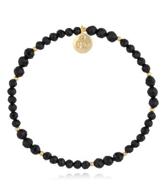 Bransoletka czarna z turmalinami BTW3147