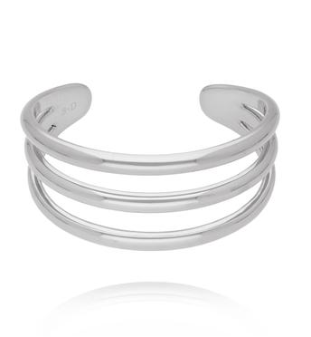 Bransoletka obręcz srebrna potrójna BSY0467