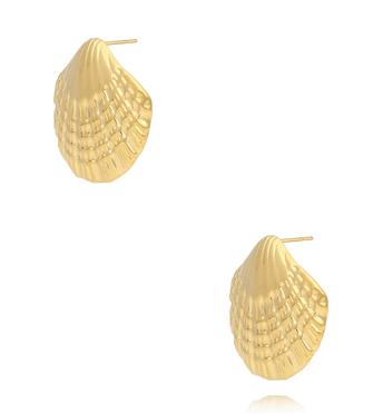 Kolczyki złote z muszlami KSY0350