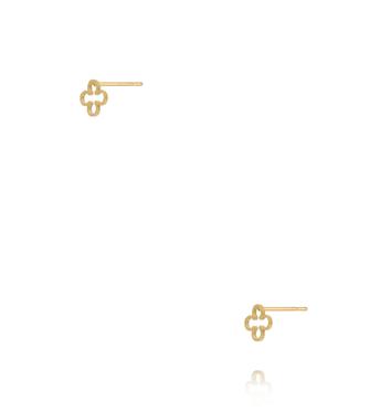 Kolczyki – złocona koniczynka KSY0565