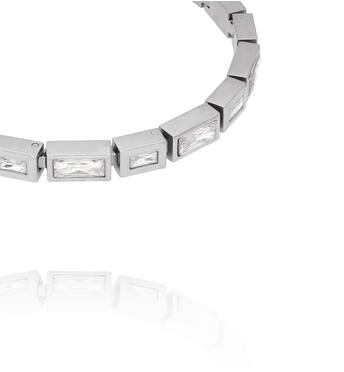 Bransoletka Art Deco z Cyrkoniami – srebrna BSY0697