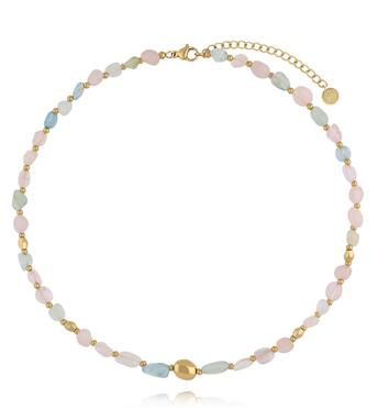 Naszyjnik z morganitami NSC0681