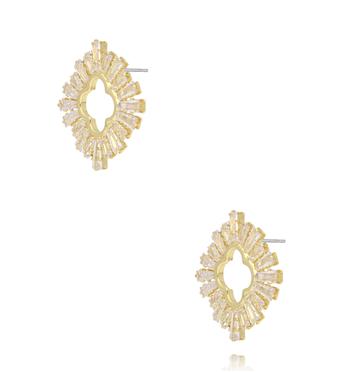 Kolczyki z cyrkoniami w stylu glamour KSS2111