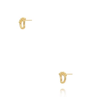 Kolczyki – złocone stópki KSY0575