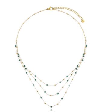 Naszyjnik z jadeitami afrykańskimi Temple of the Sun NPA1288