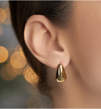 Kolczyki złote krople Drop KSA0811