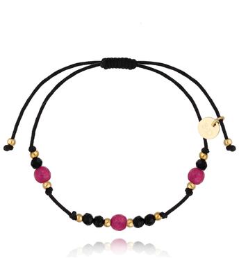 Bransoletka z fuksjowymi jadeitami Universe Stones BSC1352