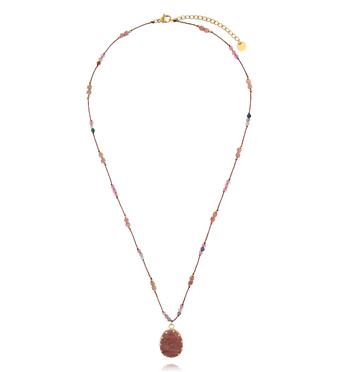 Naszyjnik z rodonitem NPA1368