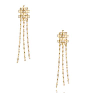 Kolczyki długie z cyrkoniami w stylu glamour KSS2110
