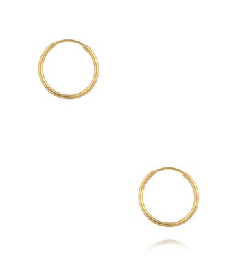 Kolczyki klasyczne złote kółka 25 mm KSA2524