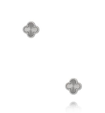 Kolczyki koniczynki srebrne KSY0592