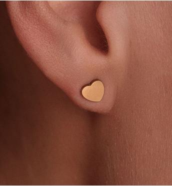 Kolczyki sztyfty w kształcie serca KSY0712