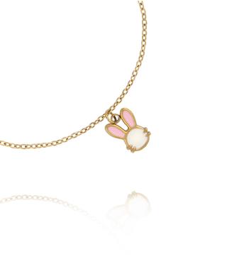 Bransoletka z emaliowanym króliczkiem BSY0573