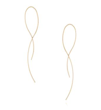 Kolczyki pozłacane przekładane KSA0062