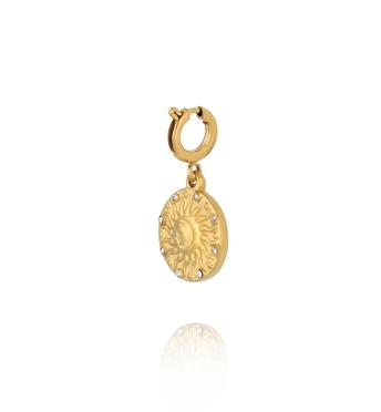 Charms słońce i księżyc z cyrkoniami CHA0090