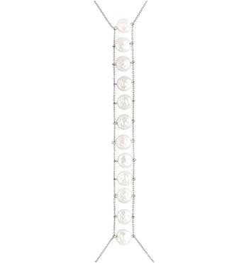Naszyjnik na ciało z perłami body chain Trinidad NSA0747