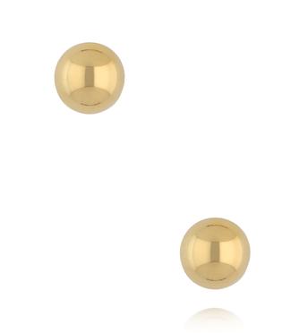 Kolczyki półkola w złotym kolorze ze stali szlachetnej KSY0643