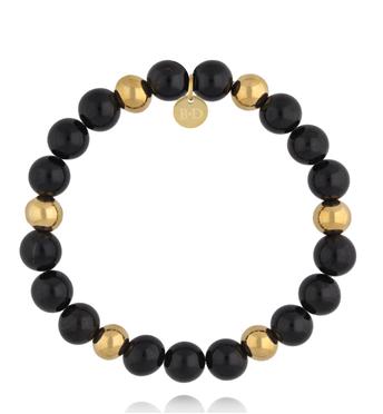 Bransoletka z naturalnego czarnego turmalinu BPA0629