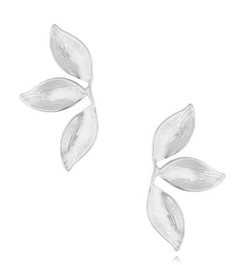 Kolczyki liście srebrne Leaf KSA2123
