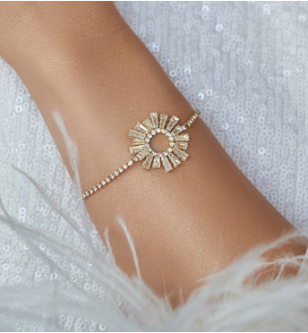 Bransoletka z transparentnymi kryształkami Samantha BSS0116