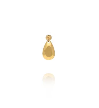 Kolczyk labret ze złotą fasetowaną łezką KSA2423