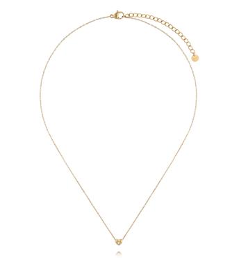 Naszyjnik z mini sercem i cyrkonią złoty NSY0764