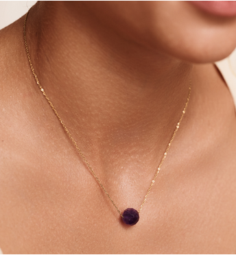 Naszyjnik z ametystem NLB0339