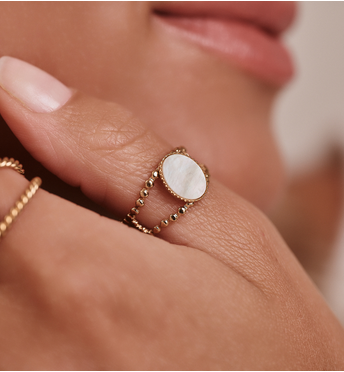 Pierścionek z masą perłową PEA0052