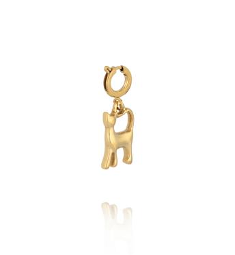 Charms złoty kot CHA0095