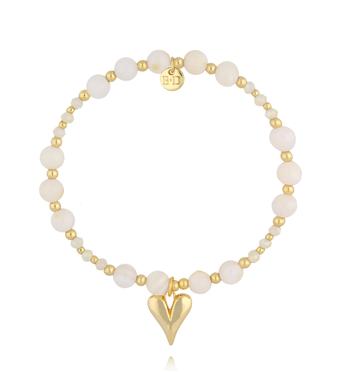 Bransoletka z muszli i szklanych koralików BSC2377