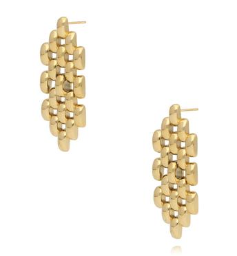 Kolczyki złote z łańcuchem KSY0332