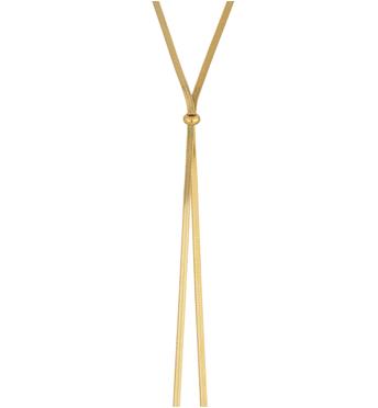 Naszyjnik żmijka z krawatką złota NSY0613