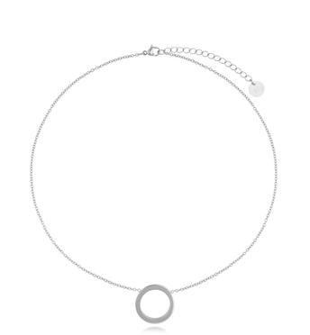 Naszyjnik srebrny z kółkiem Cercle NSA0817