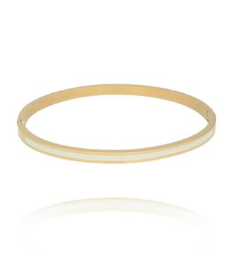 Bransoletka obręcz emaliowana pastelowa BSA0992