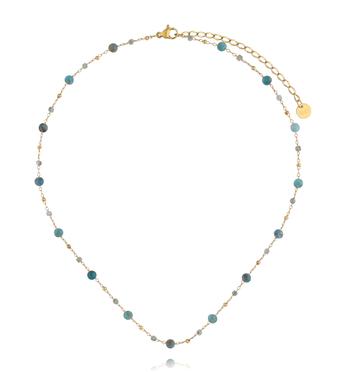 Naszyjnik z apatytami ze stali szlachetnej NPA1605