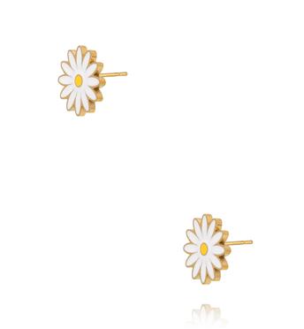 Kolczyki wkrętki w kształcie stokrotek KSY0686