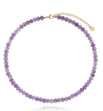 Naszyjnik z ametystu – serca NTW1649