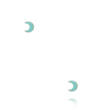 Kolczyki księżyce miętowe KSY0483