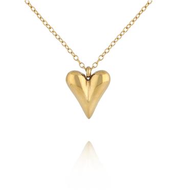 Naszyjnik z sercem złoty NSA1475