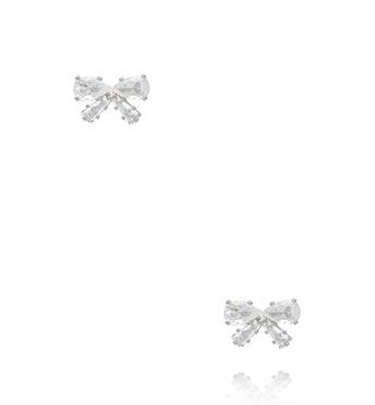 Zestaw kolczyków z cyrkoniami srebrny KMB0011