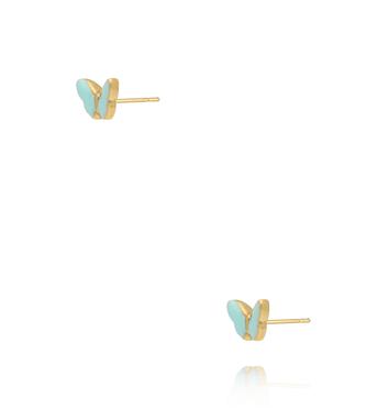 Kolczyki motylki błękitne KSY0494