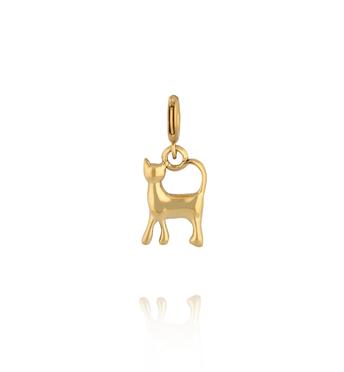 Charms złoty kot CHA0095