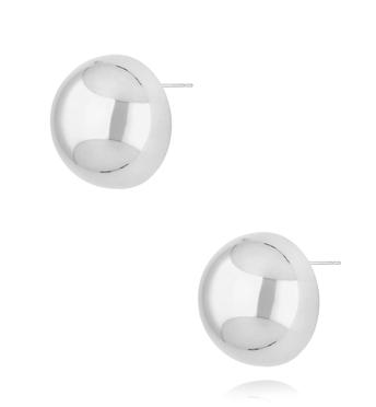Kolczyki srebrne pół kulki duże City Glam KSA1905