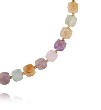 Naszyjnik z kolorowych kamieni naturalnych NPA1377