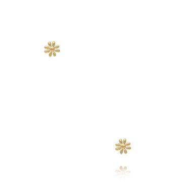 Kolczyki kwiatki – złocone KSY0572
